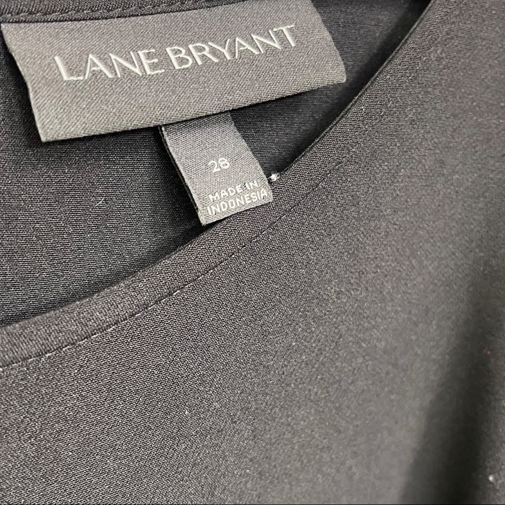 🔴SOLD🔴Lane Bryant Black Lena High-Low Midi Dress size 28 - Picture 5 of 8